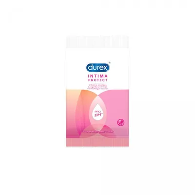 Zdjęcie produktu dla Durex Intima Protect chusteczki intymne 2w1 - 20 sztuk
