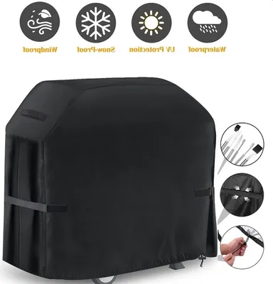 Produktbild von Grillschutzhüllen Grill Gasgrill Abdeckhaube Grillabdeckung Abdeckung Grillhaube Wetterschutz Regenschutz Schutzhülle Abdeckplane Outdoor BBQ (147x61x122cm)