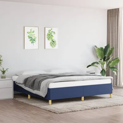 Produktbild von The Living Store Boxspringbett Blau 180x200 cm Stoff