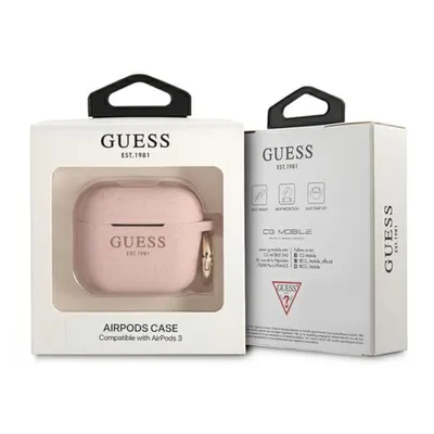 Produktbild von Guess, Schutzhülle für Airpods 3 Cover Ring Silikon, Rosa