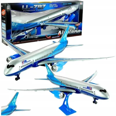 Produktbild von QULKI Passagierflugzeug 787 mit Reibungsantrieb 65cm