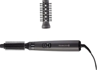 Obrázok produktu pre Teplovzdušná kefa Remington [vrátane 2 nástavcov: 19 mm a 25 mm okrúhla kefa] Blow Dry&Style (vysušuje a upravuje tvar a plnosť, ideálne pre krátke vlasy) 2 nastavenia tepla a fúkania, Airstyler AS7100, čierna