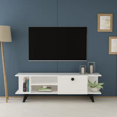 Produktbild von Skye Decor, İdil- İdil NZF, Weiß, TV-Schränke, 45x120x29,6 cm, 100% Melaminbeschichtete Partikelplatte
