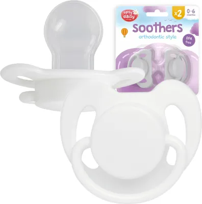 Produktbild von Orthodontischer Schnuller für Babys von 0 bis 6 Monaten, beruhigend, aus Silikon