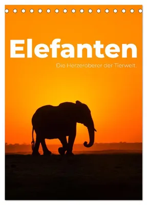 Produktbild von Elefanten - Die Herzeroberer der Tierwelt. (Tischkalender 2027 DIN A5 hoch), CALVENDO Monatskalender