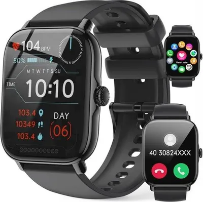 Obrázok produktu pre Inteligentné hodinky pre mužov a ženy s funkciou telefónu - 1,85-palcový dotykový displej, športové režimy, vodotesné fitness hodinky