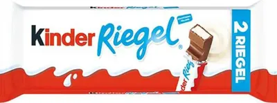 A product package for Kinder Riegel.