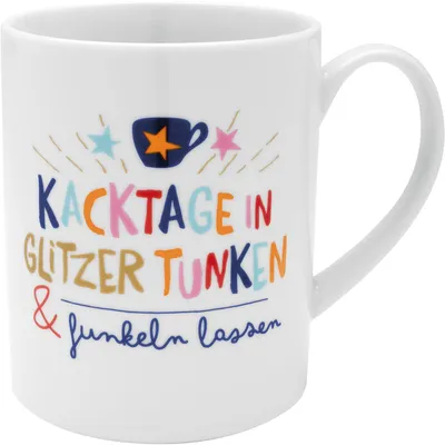 Zdjęcie produktu dla Kubek XL "Zanurz dni kupy w brokacie i pozwól mu błyszczeć