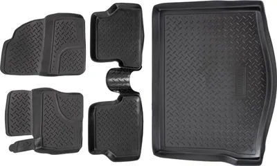 Produktbild von 3D Gummimatten Kofferraumwanne Für Ford Focus 2 Schrägheck 2005-2010, Gummi Fußmatten NORM