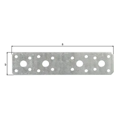 Immagine prodotto di GAH Alberts connettore piatto EN 14545:29-2 L 180 mm L 40 mm S 3 mm acciaio sdm zincato - 330101