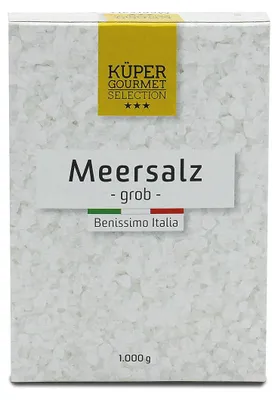 Obrázek produktu pro Küper Italská mořská sůl hrubá v papírové krabičce 1000g