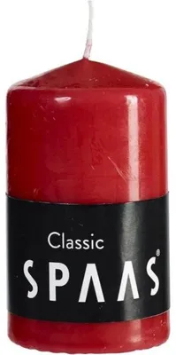 Productafbeelding van Cylinder d6h10 cm rood Spaas