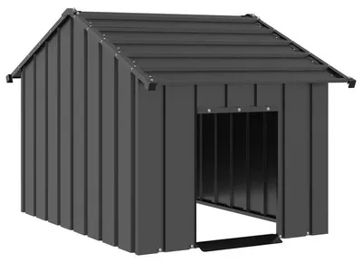 Obrázok produktu pre Klietka pre psov – Vonkajšie klietka – 83 x 130 x 85 cm – Pozinkovaná oceľ