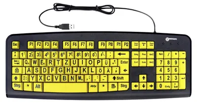 Image de geemarc Geemarc Tastatur mit großen Tasten (g) + großer Schrift (sw)