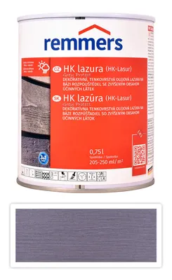 Produktbild von Remmers HK-Lasur 3in1 Grey-Protect graphitgrau, 0,75 Liter, Holzlasur für Vergrauung außen, 3 Holzschutz Produkte in einem, Feuchtigkeit- und UV-Schutz