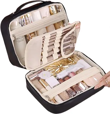 Obrázek produktu pro INF Multifunkční taštička na make-up 3 v 1 Černá