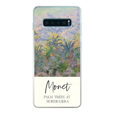 Produktbild von MuchoWow® Handyhülle Schutzhülle Hülle für Samsung Galaxy S10 Lite Monet - Kunst - Palmen in Bordighera Silikon Softcase Handy Hülle - Schutz