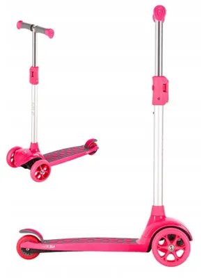 Produktbild von NILS HLB02 Kinder-Dreirad-Scooter Pink Faltbar LED