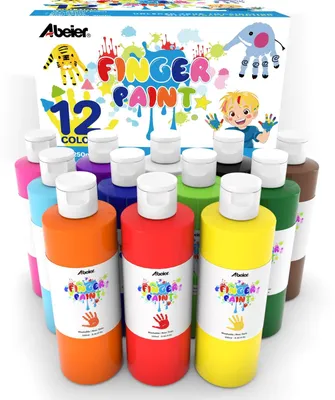 Produktbild von Fingerfarben Set für Kinder, Ungiftig und Waschbar