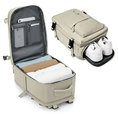 Immagine prodotto di Omgoods - Zaino da viaggio per bagagli a mano, con pompa per il vuoto