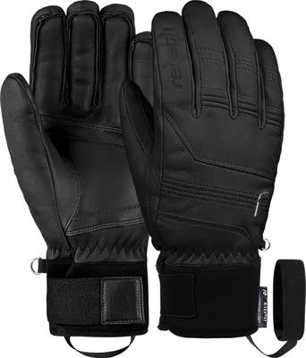 Image de Gants de protection Reusch, modèle Highland, fabriqués avec la technologie R-TEX® XT, offrant le plus haut niveau de chaleur, imperméables et respirants. Couleur : noir. Taille : 7.5