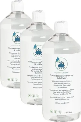 Produktbild von 3x 1 Liter membraclean Trinkwasseraufbereitung Schifffahrt (Boote & Yachten)