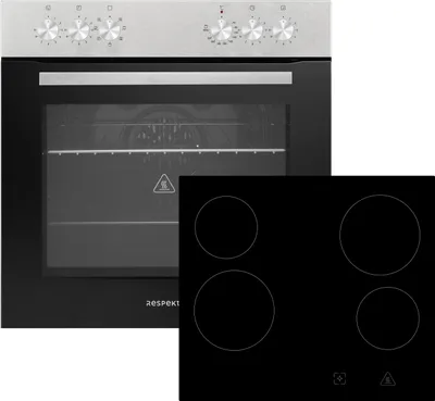 Produktbild von Respekta Einbau-Herdset, Edelstahl, Jonas, 72 l, 60 ° - 250 °C
