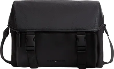 Produktbild von Tommy Hilfiger Herren Satchel Bag Tasche Nylon Jaquard mit Schnallen, Schwarz (B