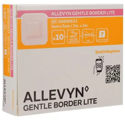 Immagine prodotto di Allevyn Gentle Border Lite 5x5cm, 10 cerotti