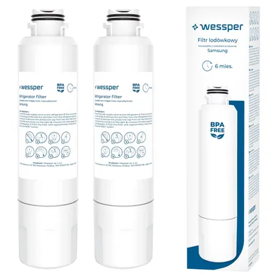 Produktbild von Wessper Kühlschrank Wasserfilter 2er Set – Ersatz für Samsung DA29-00020B HAF-CIN