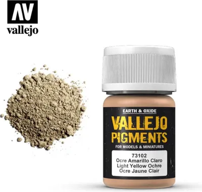 Obrázek produktu pro Vallejo 73.102, Okrová, Žlutá, 35 ml, 1 kusů, Light Yellow Ochre
