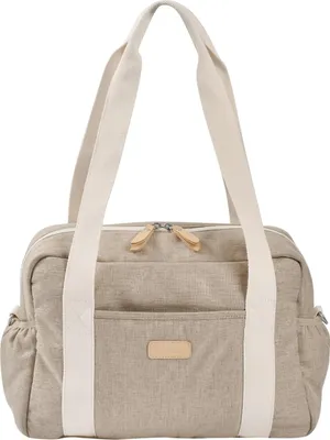 Image de BÉABA, sac à langer Pour bébé, plusieurs compartiments, 10 poches, fermeture coulissante trolley, bandoulière, sac isotherme, matelas à langer, imperméable, 16L, sac Paris, terre cuite