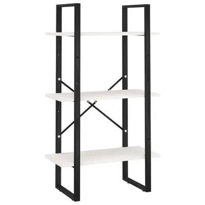 Zdjęcie produktu dla VidaXL 806513, Biały, Metal, Drewno, Drewno sosnowe, 600 mm, 300 mm