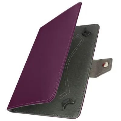 Obrázek produktu pro Avizar, univerzální obal na tablet o velikosti 10 palců s vintage designem a funkcí stojánku, fialová barva