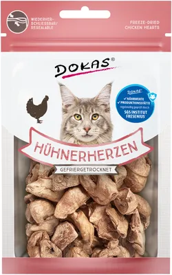 Produktbild von DOKAS - Hühnerherzen 1er Pack (1 x 15g)