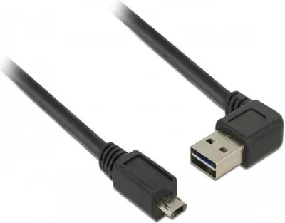 Produktbild von DeLOCK 85165, 1 m, USB A, Micro-USB B, USB 2.0, Schwarz