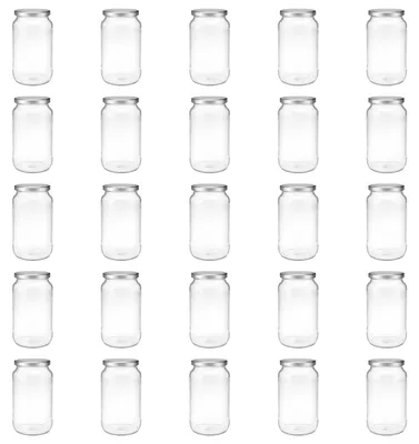 Produktbild von 25 Einmachgläser 1 Liter mit Deckel