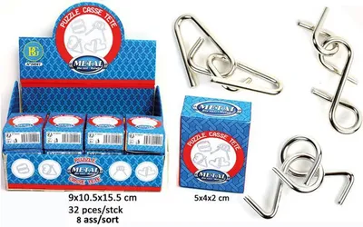 Produktbild von 1 x Mini puzzle Metall Logic 4 cm Spiel