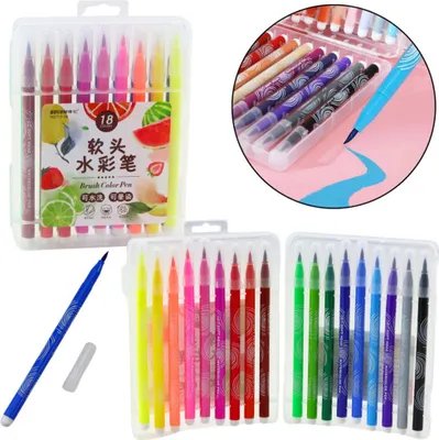 Produktbild von Leantoys Aquarellstifte im Organizer, farbig, 18er Set