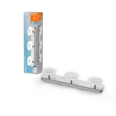 Immagine prodotto di LEDVANCE SMART+ Orbis Wave Applique LED 3 x 52cm 21W Tunable White dimmerabile IP44 argento 4058075573857