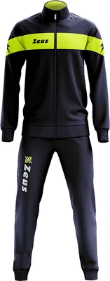 Produktbild von L|Zeus Tuta Apollo Herren Trainingsanzug Navy Neon Gelb