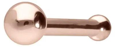 Produktbild von Nasenpiercing, Nasenstecker 14/18 Karat Gold Nasenstecker Pin 1,5 mm KUGEL