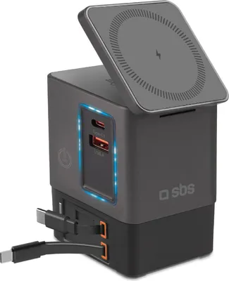 Obrázok produktu pre SBS TEWIRMAG105W, Vnútorný, Vonkajší, AC, Bezdrôtové nabíjanie, 1 m, Šedá