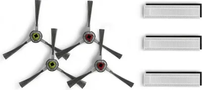 Produktbild von Ecovacs DK3G-KTA, Zubehör-Set, Staubsaugerroboter, Schwarz, Grau, Ecovacs, DEEBOT OZMO Slim10, 7 Stück(e)