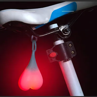 Produktbild von Fahrradrücklicht, Fahrrad-Warnleuchten, LED-Eierlampen für den Nachtgebrauch, wasserdicht