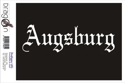Produktbild von Aufkleber / Autoaufkleber - JDM / Die cut / Auto / OEM - Stadt Augsburg - 200x60mm schwarz - Heckscheibe / Heckscheibenaufkleber