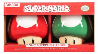 Produktbild von Paladone Super Mario Salz-und Pfefferstreuer In Pilzform Rot  Rot One Size