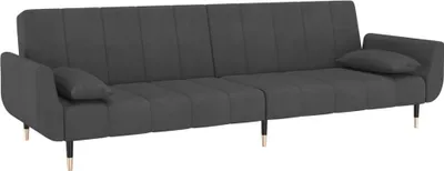 Produktbild von VidaXL 337583, Grau, Schaum, Metall, Polyester, Holz, 2200 mm, 1000 mm, 520 mm