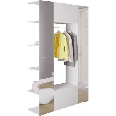Obrázek produktu pro Předsíňová stěna CUBE bílá + zrcadlo