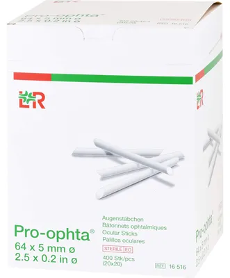 Produktbild von Lohmann & Rauscher Pro Ophta sterile Augenstäbchen 64 x 5 mm, 400 St. Verband